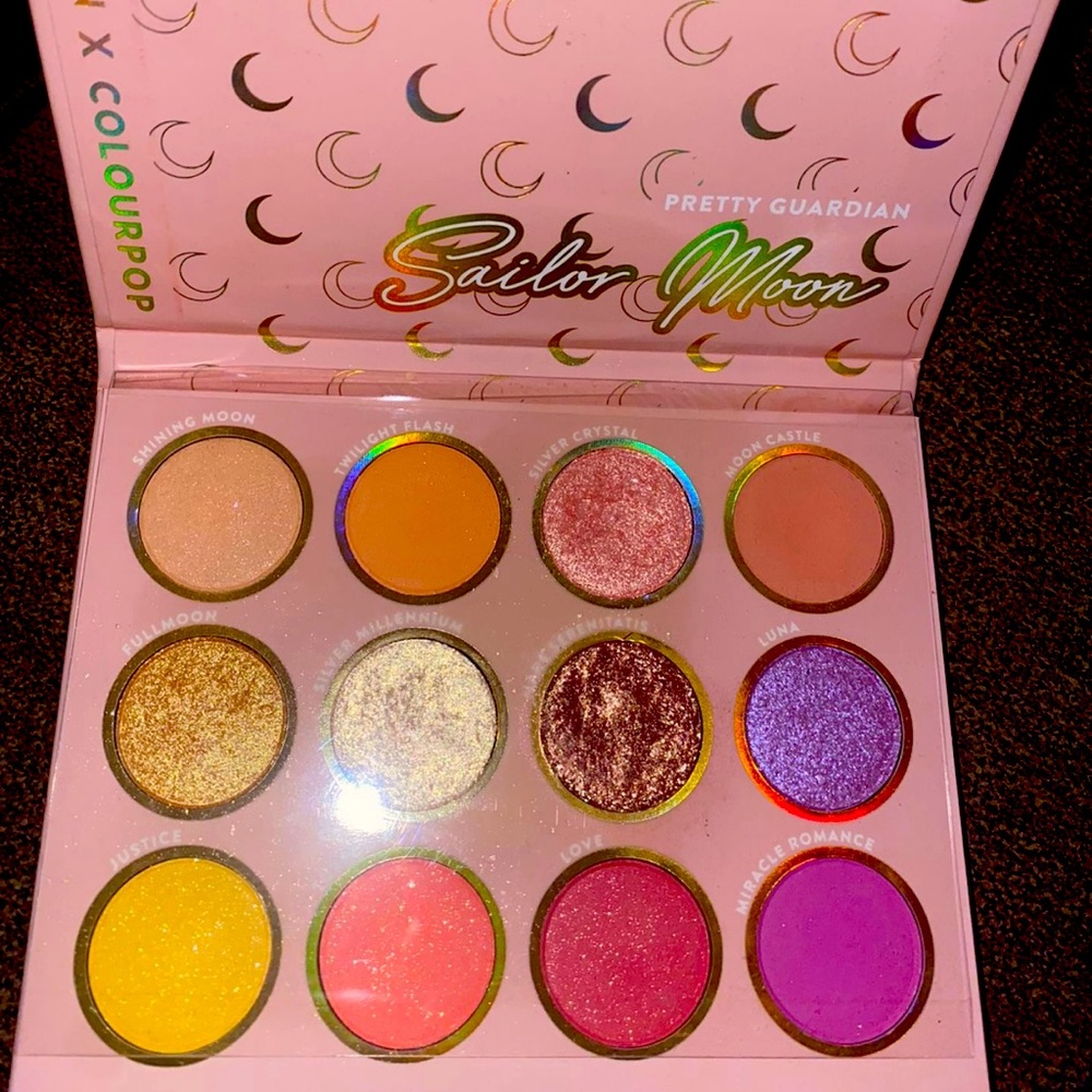 Sailor moon themed makeup palette